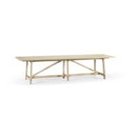 Jonathan Charles Timeless Sidereal French Laundry Dining Table 125" in Stripped Oak