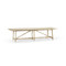 Jonathan Charles Timeless Sidereal French Laundry Dining Table 125" in Stripped Oak
