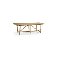 Jonathan Charles Timeless Sidereal French Laundry Table 96" in Chestnut