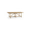 Jonathan Charles Timeless Sidereal French Laundry Table 96" in Chestnut