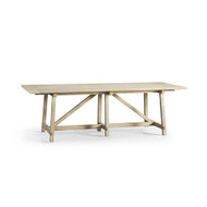 Jonathan Charles Timeless Sidereal French Laundry Table 96" in Stripped Oak