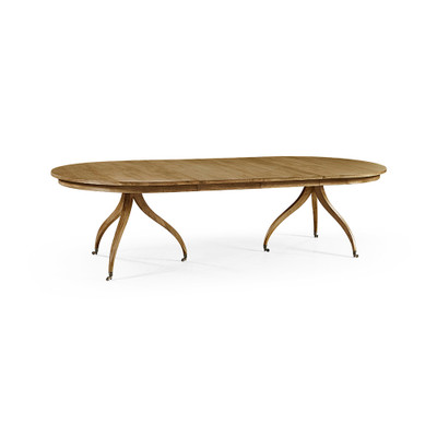 Jonathan Charles Timeless Solar Spider Leg Dining Table in Sun Bleached Cherry