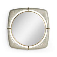 Jonathan Charles Toulouse Eggshell Mirror 42"