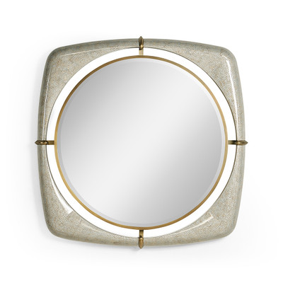 Jonathan Charles Toulouse Eggshell Mirror 42"