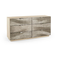Jonathan Charles Water Capillary Cast Metal Texture Double Dresser
