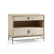 Jonathan Charles Water Clapotis Danish Cord Nightstand - Small