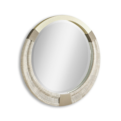 Jonathan Charles Water Gyre Round Multimedia Mirror
