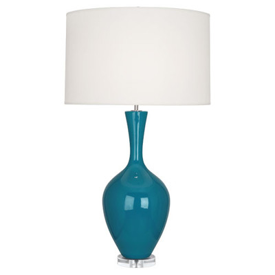Audrey Table Lamp - Peacock