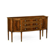 Jonathan Charles Windsor Mahogany Credenza With Curved Doors