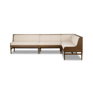 Four Hands Priscilla Dining Banquette L Shape - 113" - L Shape
