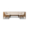Four Hands Priscilla Dining Banquette U Shape - 101"