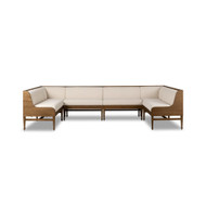 Four Hands Priscilla Dining Banquette U Shape - 129"