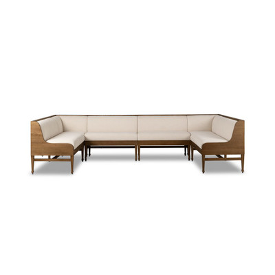 Four Hands Priscilla Dining Banquette U Shape - 129"