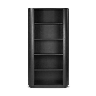 Four Hands Pilar Bookcase - Charcoal Oak Veneer