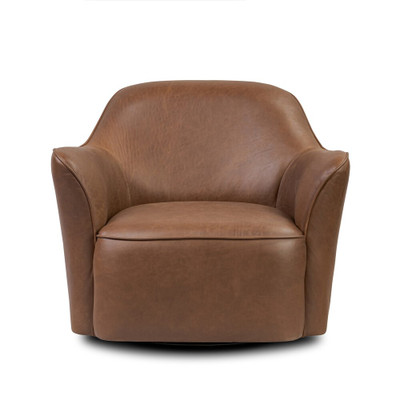 Four Hands Bethany Swivel Chair - Dulane Mahogany