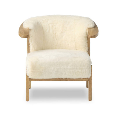 Four Hands Fabian Chair - Cream Shearling