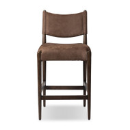Four Hands Jayla Counter Stool - Nubuck Cigar