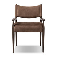Four Hands Jayla Dining Armchair - Nubuck Cigar