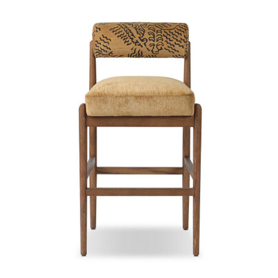 Four Hands Jazelle Bar Stool - Balkan Ochre