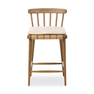 Four Hands Kershaw Counter Stool - Dover Crescent - Smoked Oak