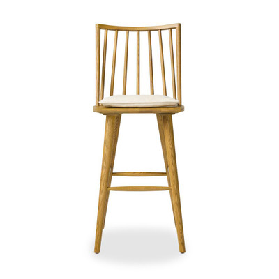 Four Hands Lewis Windsor Bar Stool - Sandy Oak - Antwerp Natural