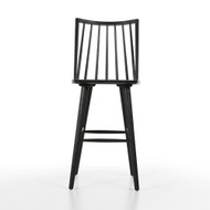 Four Hands Lewis Windsor Bar Stool - Black Oak