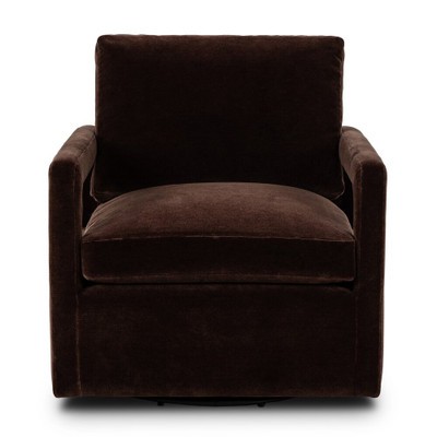 Four Hands Olson Swivel Chair - Monte Chocolate