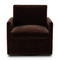 Four Hands Olson Swivel Chair - Monte Chocolate