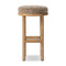 Four Hands Saldino Bar Stool - Taupe Shearling