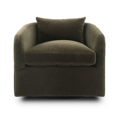 Four Hands Topanga Swivel Chair - Surrey Olive