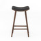Four Hands Union Bar Stool - Distressed Black - Warm Parawood