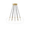 Four Hands Cloud 7 Globe Chandelier - Burnished Brass