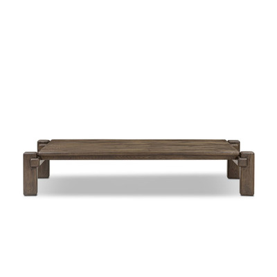 Four Hands Marcia Large Coffee Table - Grey Reclaimed French Oak