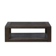 Four Hands Thomas Square Coffee Table - Dark Anthracite Oak Veneer