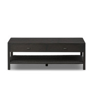 Four Hands Zuma Coffee Table - Smoked Black Ash