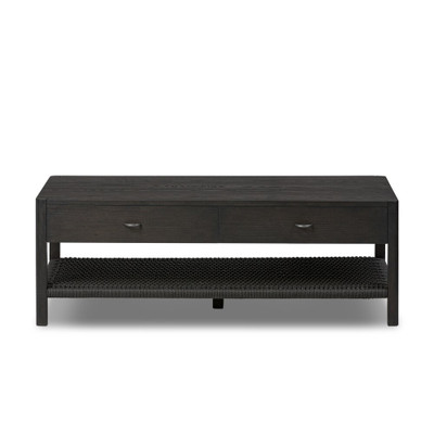 Four Hands Zuma Coffee Table - Smoked Black Ash