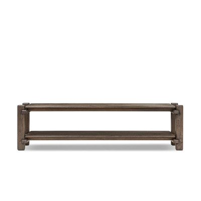 Four Hands Marcia Low Console Table - Grey Reclaimed French Oak