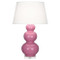 Triple Gourd Table Lamp - Lucite - Schiaparelli Pink