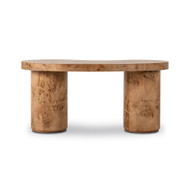 Four Hands Leeds Desk - Caramel Burl