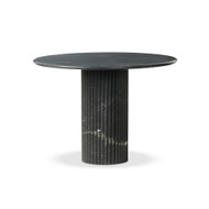 Four Hands Oranda Round Dining Table 42" - Black Marble
