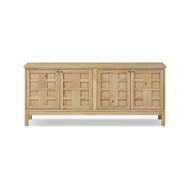 Four Hands Alessio Media Console - Aged Natural Oak Veneer