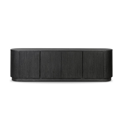 Four Hands Delphi Media Console - Cerused Black Oak