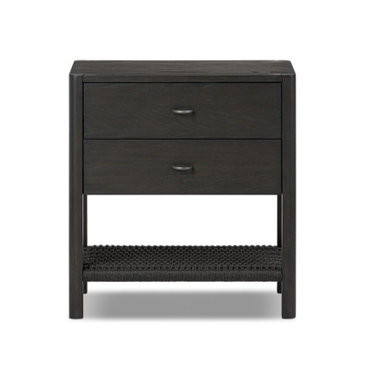 Four Hands Zuma Nightstand - Smoked Black Ash