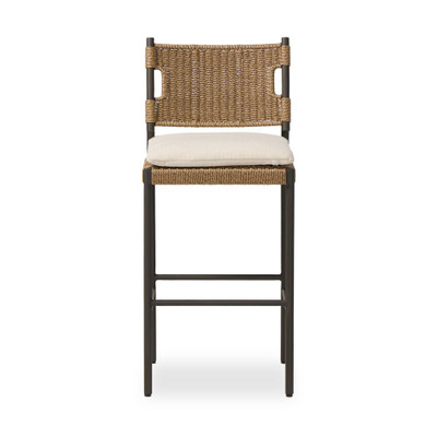 Four Hands Miller Outdoor Woven Bar Stool