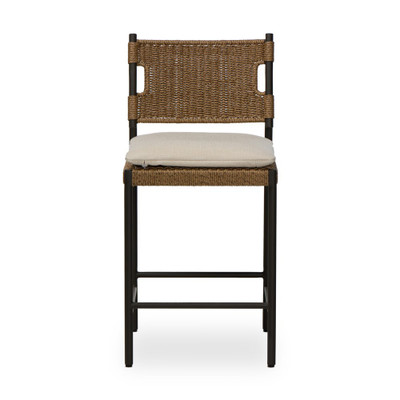 Four Hands Miller Outdoor Woven Counter Stool -