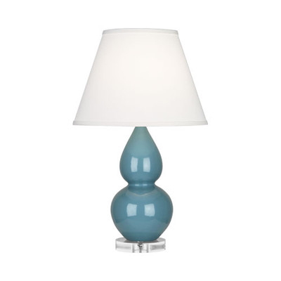 Small Double Gourd Table Lamp - Steel Blue