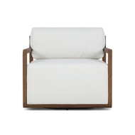 Four Hands Stroud Outdoor Swivel Chair - Stained Toasted Brown - Fsc