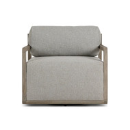 Four Hands Stroud Outdoor Swivel Chair - Stained Aged Grey - Fsc