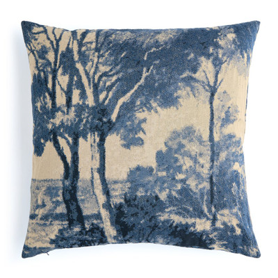 Four Hands Toile Pillow - Cover Only - Toile Navy 24" X 24"