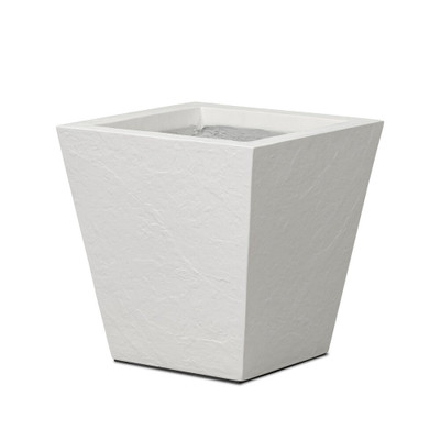 Four Hands Koto Planter - Small - Textured White Concrete